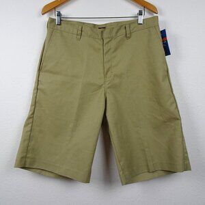 Dickies Uniform Work Shorts Men's Size 34 Beige Khaki Classic Fit Flat Front